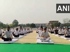 
      
      Haryana CM participates in Yoga Utsav at Haryana assembly
      
      