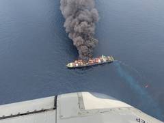 
      
      China lauds India’s rescue after ship blaze off coast
      
      
