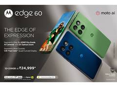 
      
      Motorola Launches edge 60 with 3X50MP AI Cameras
      
      