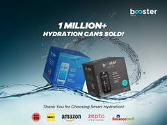 
      
      Booster Water Crosses 1 Million Hydration Cans
      
      