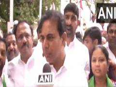 
      
      KTR speaks on questioning of K Chandrasekhar Rao
      
      