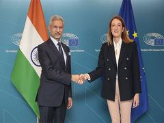
      
      EAM Jaishankar meets European Parliament President Metsola
      
      