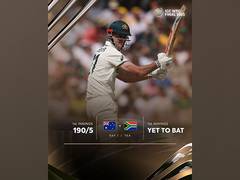 
      
      Australia fights back after early collapse, reaches 190/5 at Tea 
      
      