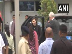 
      
      British High Commission officials arrive at Ahmedabad airport
      
      