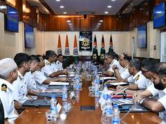 
      
      Indian Coast Guard, Navy strengthen aviation collaboration in Syn
      
      
