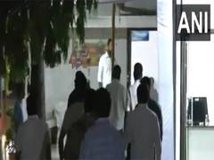 
      
      Rushab Rupani, son of Vijay Rupani arrives at father's residence 
      
      