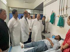 
      
      Kharge visits AI-171 crash site
      
      