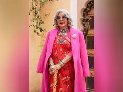
      
      'Overwhelmed with emotions': Zeenat Aman as she boards Air India
      
      