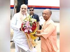 
      
      Amit Shah welcomed in Lucknow
      
      