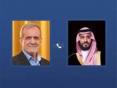 
      
      Saudi Crown Prince holds phone call with Iran President
      
      