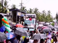 
      
      Priyanka Gandhi holds roadshow in Kerala's Nilambur
      
      