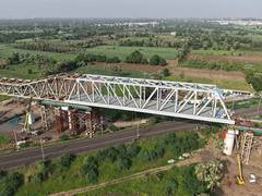 
      
      100 m steel bridge launched over DFC tracks in NHSRCL project
      
      