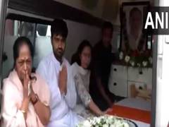 
      
      Rupani’s mortal remains reach Rajkot
      
      