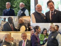 
      
      PM Modi meets world leaders on  sidelines of G7 Summit in Canada
      
      