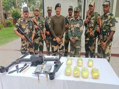 
      
      Amritsar: BSF seizes 7.47 kg methamphetamine from drone 
      
      