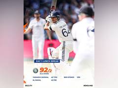 
      
      India power to 92/2 at lunch against England
      
      