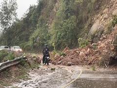 
      
      Himachal: Landslide obstructs Dharamshala-Kangra NH 
      
      