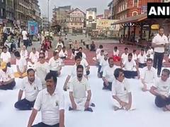 
      
      Yoga Day marked at Srinagar’s Lal Chowk
      
      