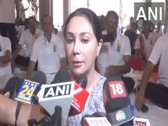 
      
      Rajasthan Dy CM Diya Kumari celebrates International Yoga Day 
      
      