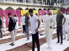 
      
      UP Minister Danish Azad Ansari leads Yoga session at Darul Uloom 
      
      