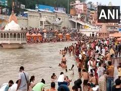 
      
      Haridwar: Devotees take holy dip at Har Ki Pauri on Ekadashi 
      
      