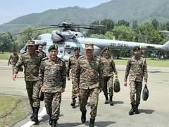 
      
      J-K: COAS Gen Upendra Dwivedi reviews security grid in Kashmir
      
      