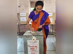 
      
      NCP's Supriya Sule casts vote in sugar factory election
      
      