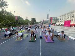 
      
      Group 108 Organizes – International Yoga Day Glows at Walkway 108
      
      