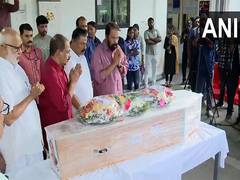 
      
      Kerala minister V Sivankutty pays homage to AI 171 deceased
      
      