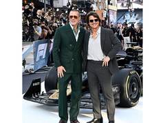 
      
      Tom Cruise, Brad Pitt reunite at 'F1' premiere in London
      
      