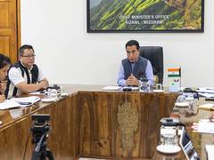 
      
      Mizoram CM convenes online meeting of High Level Task Force 
      
      