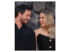 
      
      Scarlett Johansson responds to viral kisses with Jonathan Bailey
      
      