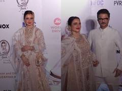 
      
      Rekha recreates her Umrao Jaan look at film re-release screening
      
      