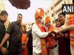 
      
      Bhupendra Patel pulls chariot as Jagannath Rath Yatra commences 
      
      