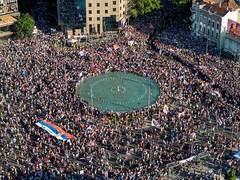 
      
      Serbian govt arrest dozens, fire tear gas at protesters 
      
      