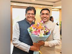 
      
      Piyush Goyal meets Goa CM Pramod Sawant
      
      