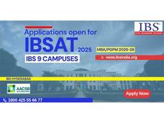 
      
      IBSAT 2025: For 9 campuses of ICFAI Business School, opens July 1
      
      