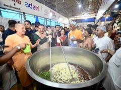 
      
      Gautam Adani visits ISKCON kitchens in Puri 
      
      