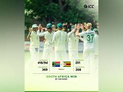 
      
      Lhuan, Corbin power SA to 328 run win over Zimbabwe
      
      