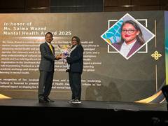 
      
      WHO Regional Director conferred Mental Health Award 2025
      
      
