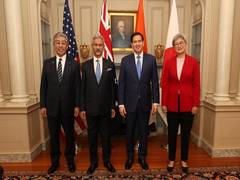 
      
      Quad nations express concern about situation in East China Sea
      
      