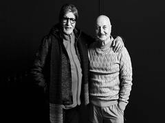 
      
      Big B sends best wishes to Anupam Kher for his film 'Tanvi...'
      
      