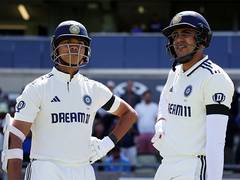 
      
      Jaiswal-Gill half-century stand takes India to 182/3 (Day 1, Tea)
      
      