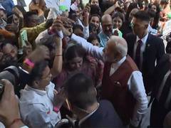 
      
      PM Modi received by Ghana President on arrival in Accra
      
      