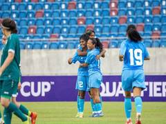 
      
      India a step away from Women's Asian Cup qualification
      
      