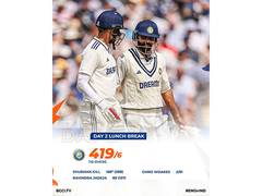 
      
      Gill-Jadeja double ton stand helps India cross 400-runs (Day 2)
      
      