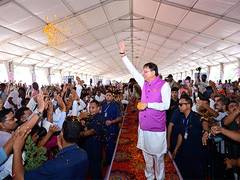 
      
      Uttarakhand CM unveils 107 projects worth Rs 550 crore 
      
      