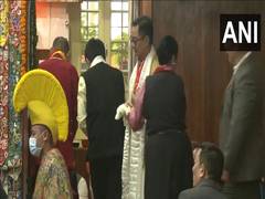 
      
      Kiren Rijiju, Pema Khandu attend Dalai Lama's birthday 
      
      
