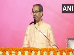 
      
      Uddhav Thackeray at 'Aawaz Marathicha' joint rally
      
      