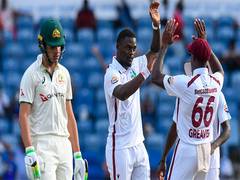
      
      West Indies battle hard to stay in contention 
      
      